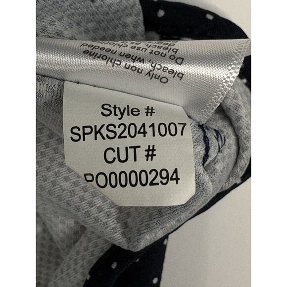 Mizzen + Main Spinnaker Button Down Short Sleeve Men’s XL Trim Navy Dot AOP - Picture 8 of 14